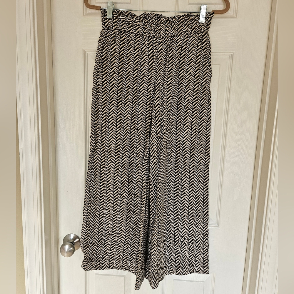 Loft - Linen Wide Leg Flowy Palazzo Pants - XS